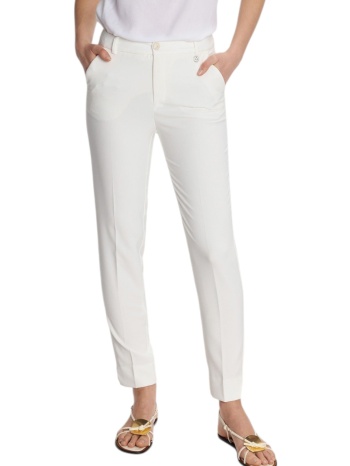 παντελόνι υφασμάτινο ale formal με τσάκιση 82464062k-white