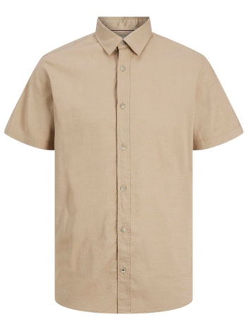 πουκάμισο κοντομάνικο jack & jones jjpierre slub σε προσφορά