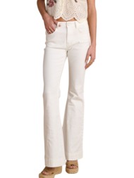 παντελόνι jean attrattivo καμπάνα 9920550-off white γυναικείο