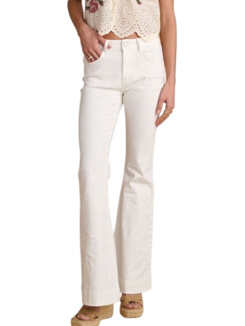 παντελόνι jean attrattivo καμπάνα 9920550-off white