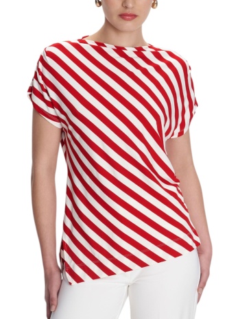 μπλούζα κοντομάνικη ale με ριγέ μοτίβο 8921256-red γυναικείο σε προσφορά