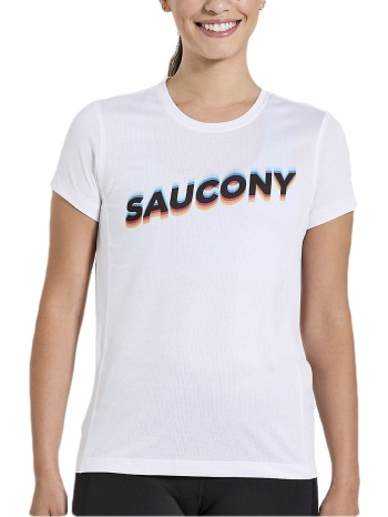 μπλούζα κοντομάνικη saucony stopwatch graphic saw800372-wha2 σε προσφορά