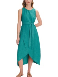 φόρεμα ale αμάνικο με ζώνη 81014802-green γυναικείο