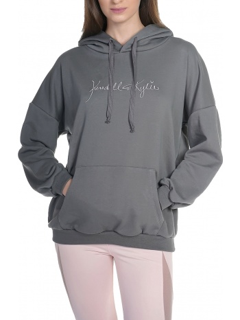 μπλούζα μακρυμάνικη kendall + kylie tonal oversized hoody σε προσφορά