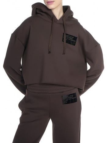 μπλούζα μακρυμάνικη kendall + kylie patch cropped loose σε προσφορά