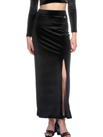 φούστα kendall + kylie maxi slit skirt kkw3715008-black σε προσφορά