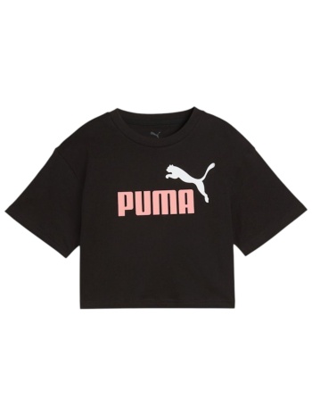 μπλούζα κοντομάνικη puma logo shor 686071-01 κορίτσι
