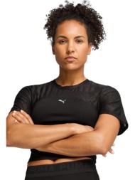 μπλούζα κοντομάνικη puma lace top - short 526776-01 γυναικείο