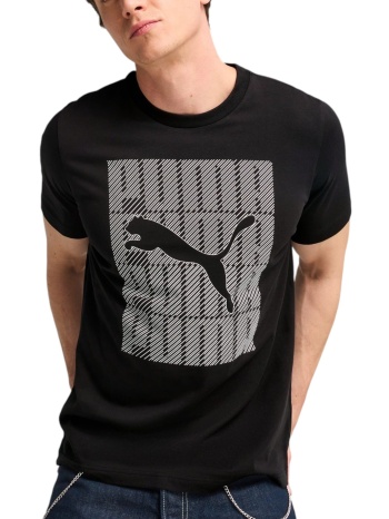 μπλούζα κοντομάνικη puma puma wording tee 684825-01 ανδρικό σε προσφορά