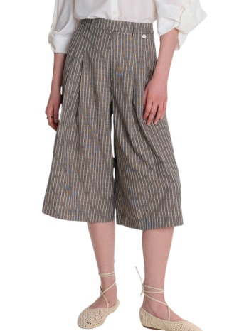 βερμούδα ale ριγέ με ζώνη 8921029-grey γυναικείο σε προσφορά