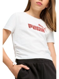 μπλούζα κοντομάνικη puma logo infill knott 685613-02 κορίτσι