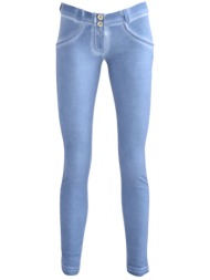 παντελόνι υφασμάτινο freddy wr.up skinny lungo ξεβαμμένο όψη jeans wrup1lnd5e-b820 γυναικείο