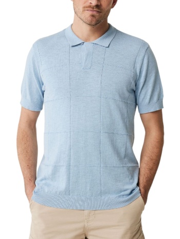 μπλούζα polo mexx slub knit polo ss mf006608541m-sky blue σε προσφορά