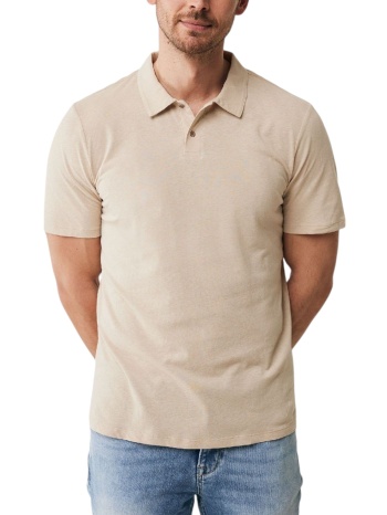 μπλούζα polo mexx linen blend polo ss mf007103941m-sand σε προσφορά