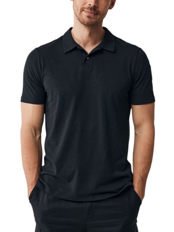 μπλούζα polo mexx linen blend polo ss mf007103941m-black σε προσφορά