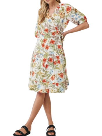 φόρεμα mexx puffer sleeve wrap dress σε προσφορά