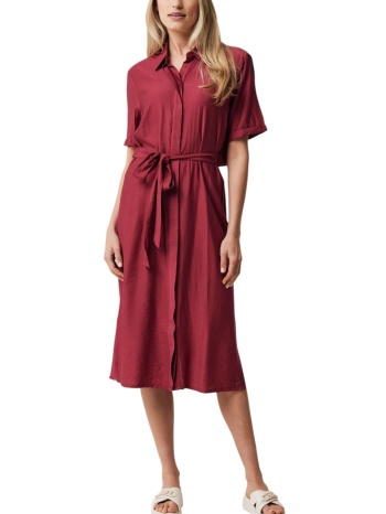 φόρεμα mexx shirt dress with tie mf006307041w-wine red σε προσφορά