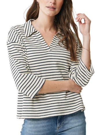 μπλούζα μακρυμάνικη mexx oversized boxy sweat with polo σε προσφορά