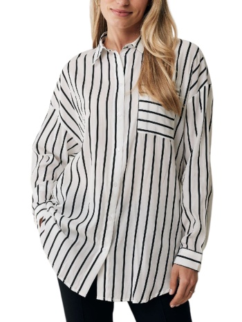 πουκάμισο μακρυμάνικο mexx striped blouse with chest pocket σε προσφορά