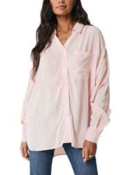 πουκάμισο μακρυμάνικο mexx cargo blouse with pockets mf006100941w-light coral γυναικείο
