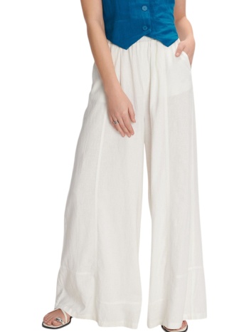παντελόνι υφασμάτινο ale λινό με ελαστική μέση σε προσφορά