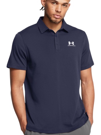 μπλούζα polo under armour icon 1386608-410 ανδρικό