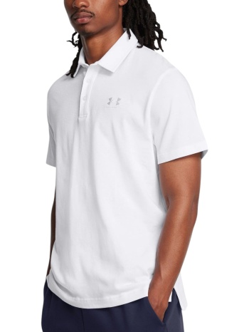 μπλούζα polo under armour icon 1386608-100 ανδρικό