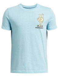 μπλούζα κοντομάνικη under armour peace love ua 1390009-494 αγόρι