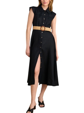 φόρεμα attrattivo λινό με ζώνη 9920269-black γυναικείο σε προσφορά