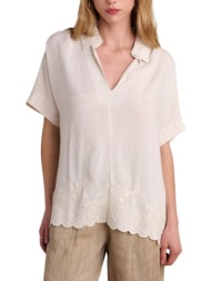 τουνίκ attrattivo με λεπτομέρεια κεντήματος 9920693-natural γυναικείο