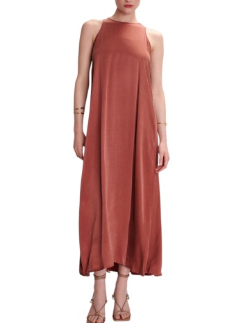 φόρεμα ale μακρύ μονόχρωμο 8920740-copper γυναικείο σε προσφορά