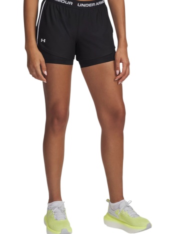 σορτς under armour tech play up 2in1 1389895-001 γυναικείο