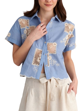 πουκάμισο κοντομάνικο attrattivo με κεντήματα 9921034-light σε προσφορά