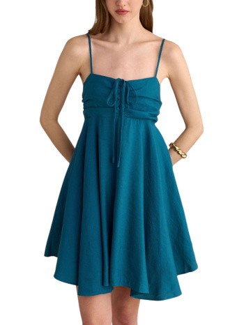φόρεμα attrattivo κοντό λινό 9920944-petrol γυναικείο σε προσφορά