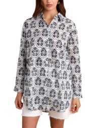 πουκάμισο μακρυμάνικο attrattivo μακρύ φλοράλ 9921143-multicolor γυναικείο