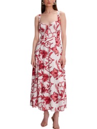 φόρεμα ale mίντι mε άνοιγμα στην πλάτη 8921127-multicolor γυναικείο