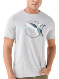 μπλούζα κοντομάνικη puma multiple cat logo tee 684826-04 ανδρικό