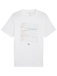 μπλούζα κοντομάνικη puma ess logo lab hog tee 684664-02 ανδρικό
