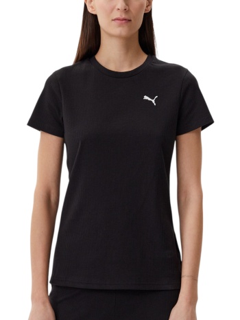 μπλούζα κοντομάνικη puma ess elevated rib tee 685021-01 σε προσφορά