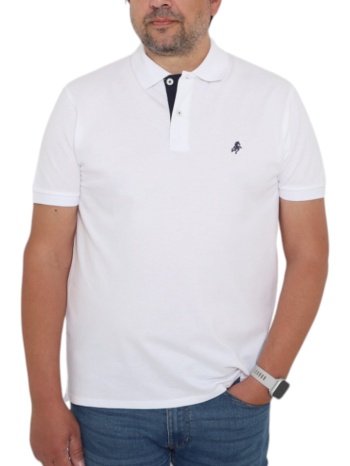 μπλούζα polo usa polo club sleeve polo-shirt 1001-white σε προσφορά