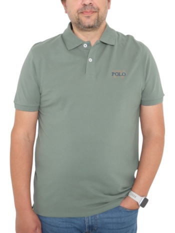 μπλούζα polo usa polo club sleeve polo-shirt 1002-sage σε προσφορά