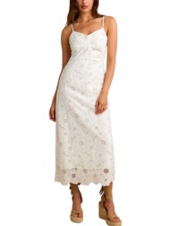 φόρεμα attrattivo μακρύ με δαντέλα 9920687-white γυναικείο