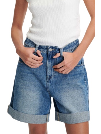 βερμούδα ale με ρεβέρ και ξέβαμμα 8920570-denim γυναικείο σε προσφορά