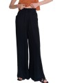 παντελόνι υφασμάτινο ale μόνοχρωμη loose fit 8920987-black γυναικείο