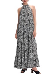 φόρεμα ale εμπριμέ με δέσιμο στο λαιμό 8921221-multicolor γυναικείο