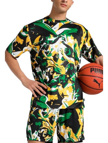 μπλούζα κοντομάνικη puma rival rage aop tee 685446-01 σε προσφορά