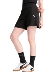 σορτς puma ess elevated high-rise rib shorts 5 685026-01 γυναικείο