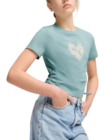 μπλούζα κοντομάνικη puma flaming love knotted tee 685108-67 σε προσφορά