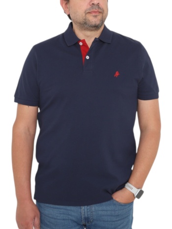μπλούζα polo usa polo club sleeve polo-shirt 1001-navy-red σε προσφορά