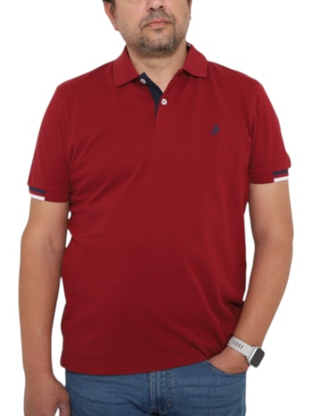 μπλούζα polo usa polo club sleeve polo-shirt 1003-wine σε προσφορά